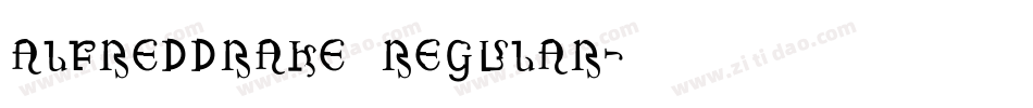 AlfredDrake Regular字体转换